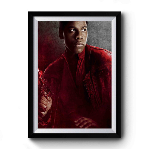 john boyega star wars last jedi Premium Poster