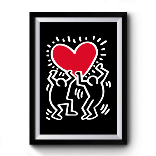 Keith Haring Love Premium Poster