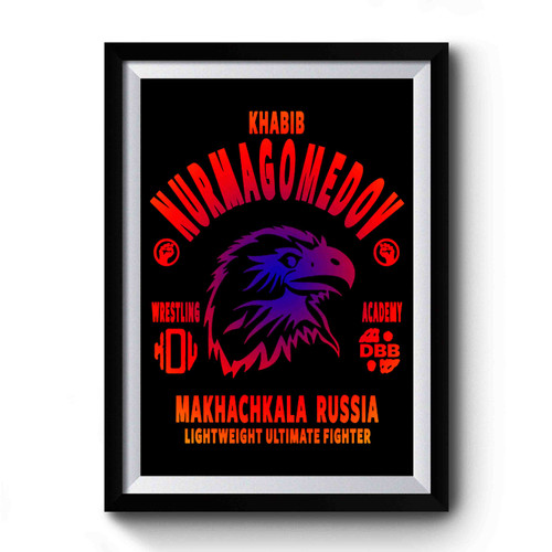 Khabib Nurmagomedov Logo Premium Poster
