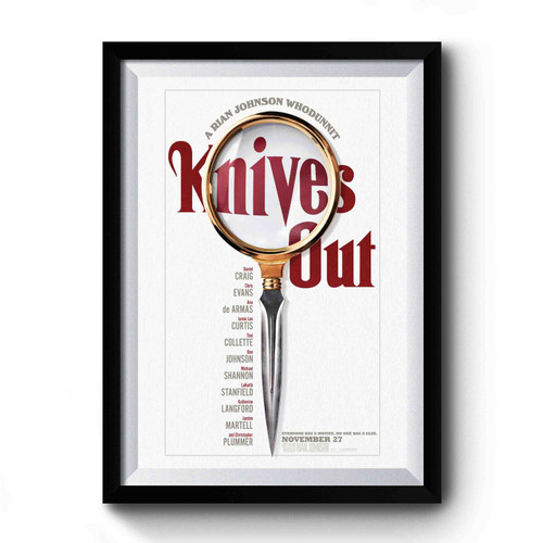 Knives Out Film Premium Poster