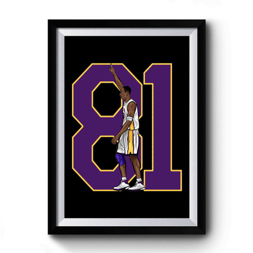 Kobe Bryant 81 Premium Poster