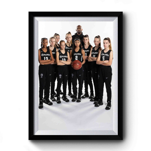 Kobe Bryant And His Daughters Premium Poster