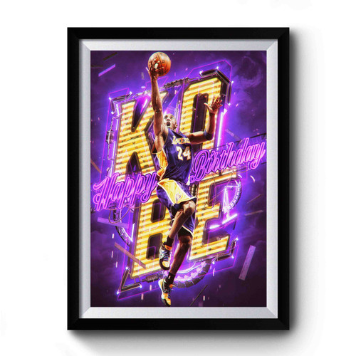 Kobe Bryant Birthday Premium Poster