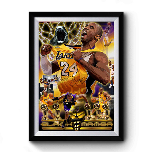 Kobe Bryant Collage Premium Poster