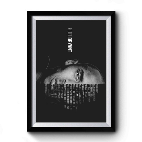 Kobe Bryant Face Premium Poster