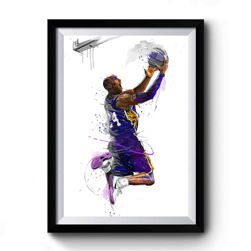 Kobe Bryant Jump Shot Premium Poster