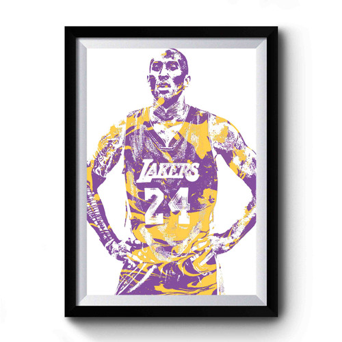 kobe bryant lakers art Premium Poster