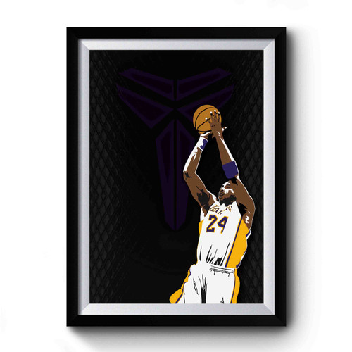 Kobe Bryant Shoot Art Premium Poster