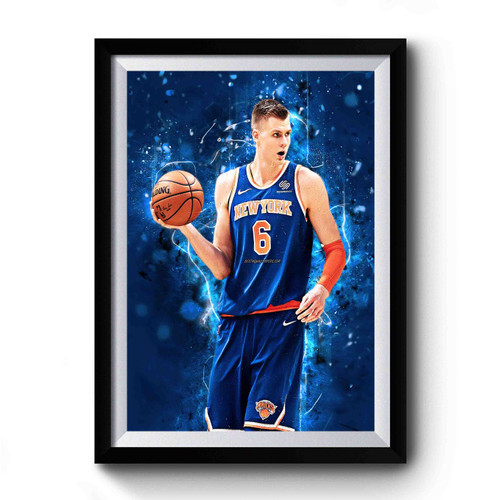 Kristaps Porzingis Basketball Stars Premium Poster