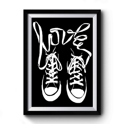 Laces Spelling Love Premium Poster