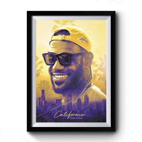 Lebron James Lakers N B A Premium Poster
