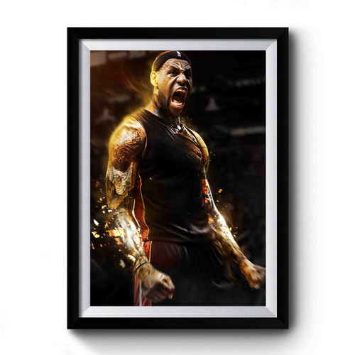 LeBron James The King 1 Premium Poster