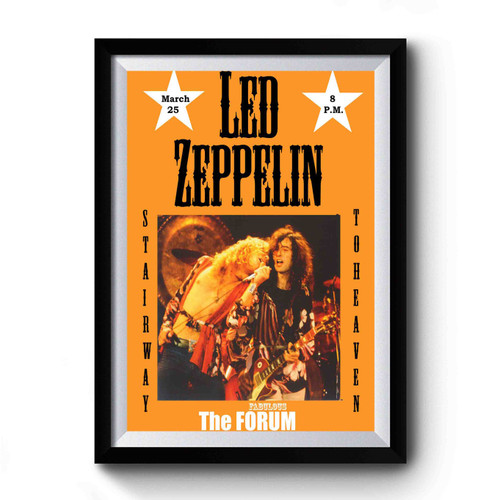 Led Zeppelin At The forum los Angeles Concert Premium Poster