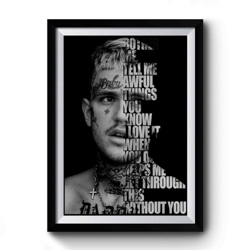 Lil Peep Awful Things Premium Poster