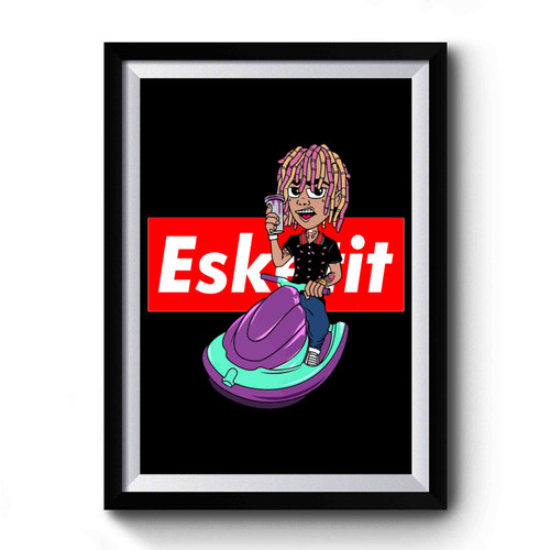 lil pump esketit jetski cartoon sticker Premium Poster