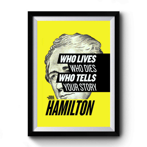 Lin Manuel Miranda Hamilton Premium Poster