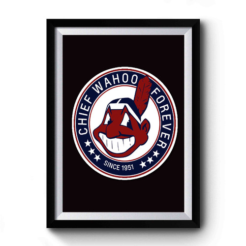 Long Live The Chief Cleveland Indians Logo Premium Poster