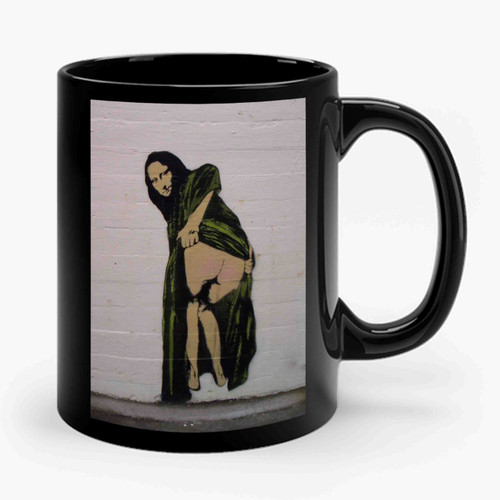 Banksy Mona Lisa's Bum 1 Ceramic Mug