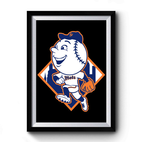 Mets Mr Baseball Premium Poster