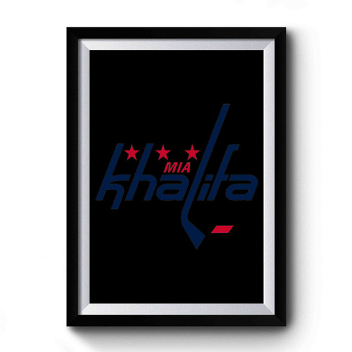 Mia Khalifa Caps Logo Premium Poster