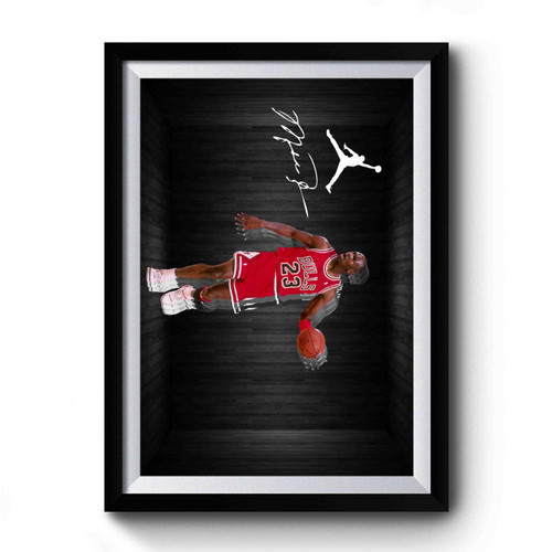 Michael Jordan Basketball 1 Premium Poster