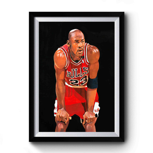 Michael Jordan Cartoon Premium Poster