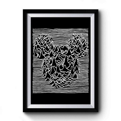 Mickey Mouse Joy Division Unknown Pleasure 1 Premium Poster