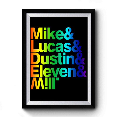 Mike Lucas Dustin Eleven Will Premium Poster