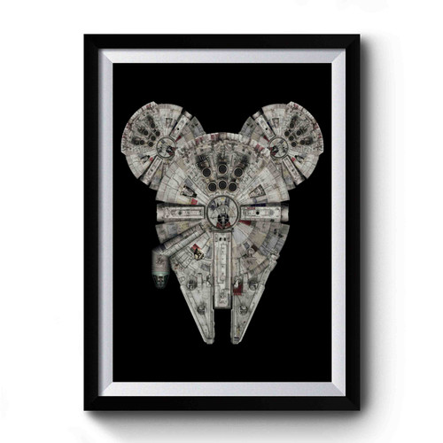 Millenium Falcon Mickey Logo Premium Poster