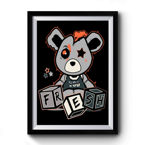 Misfit Teddy In Yeezy Boost Premium Poster