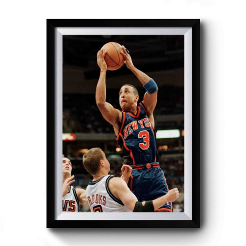 Nba John Starks Almost Repeated His Iconic Dunk On Premium Poster