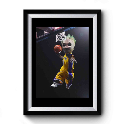 Nba x Marvel Groot Premium Poster