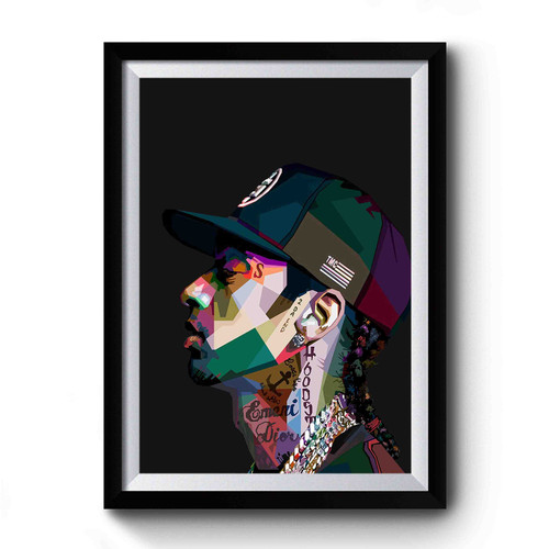 Nipsey Hussle Art Geometric Premium Poster