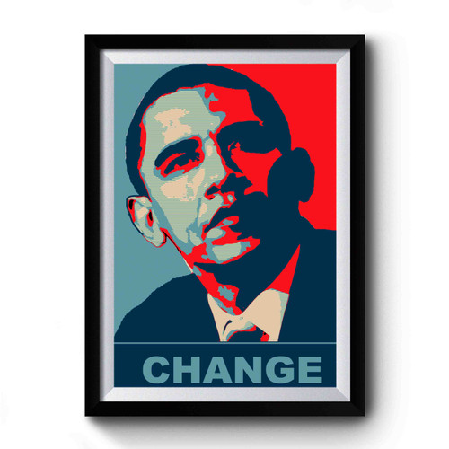 Obama Change Premium Poster