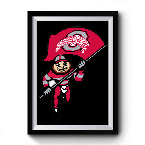 Ohio State Buckeyes Mascot Premium Poster