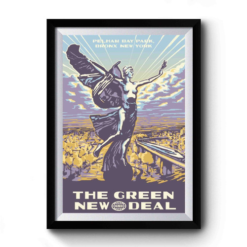 Pelham Bay Park Green New Deal Premium Poster