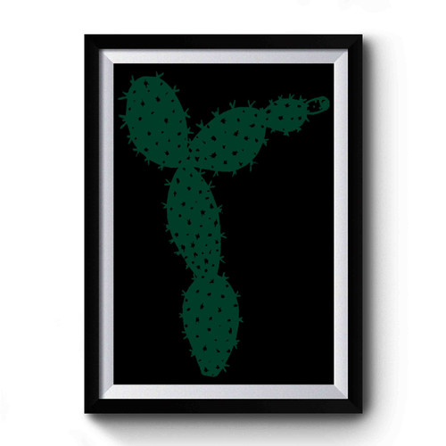 Prickly Pear Cactus Mustard Premium Poster