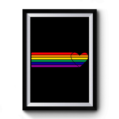 Pride Heart Lgbt Premium Poster