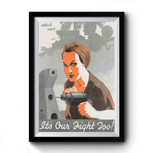 Propaganda Poster Legendary Rosie The Riveter Premium Poster