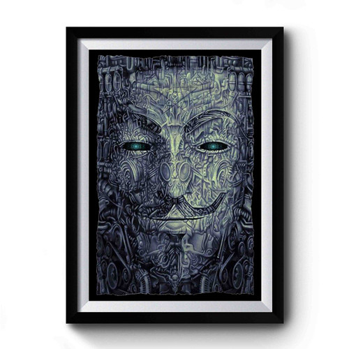 Psychedelic Trippy Anonymous Premium Poster
