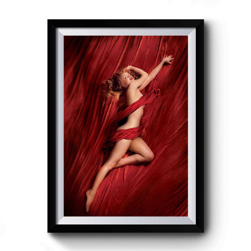 pyramid america marilyn monroe red velvet cool Premium Poster