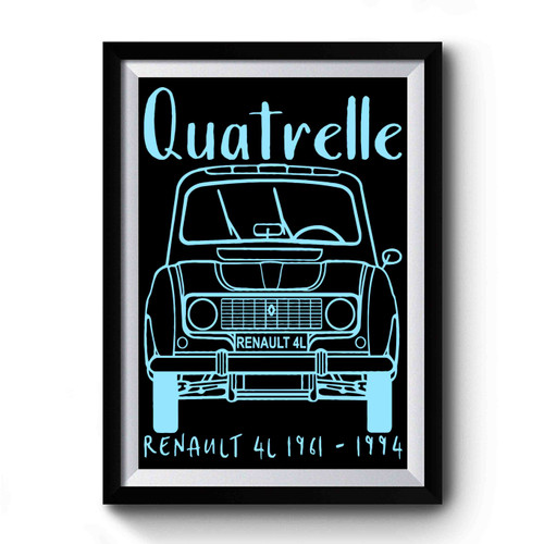 Renault 4 Quatrelle Premium Poster