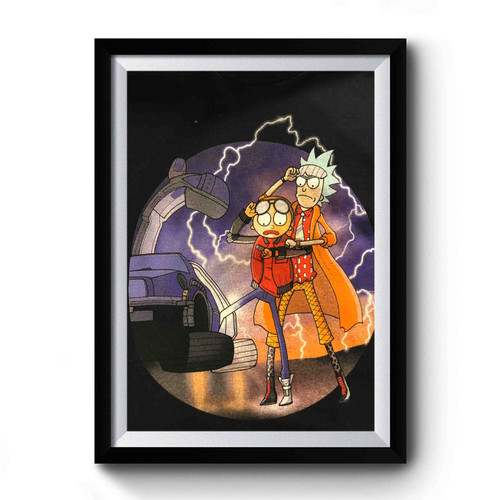 Rick And Morty As Doc And Mharti Premium Poster