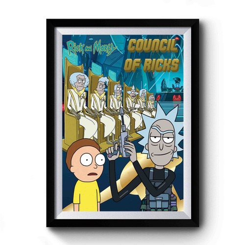 Rick And Morty Council Of Ricks Premium Poster