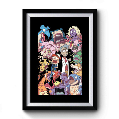 Rick And Morty Pokemon Premium Poster