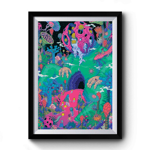 Rick And Morty Psychedelic Premium Poster