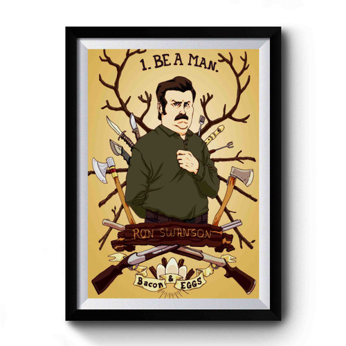Ron Swanson's Bacon & Eggs Premium Poster