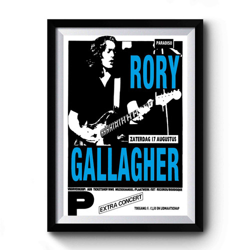 Rory Gallagher 70's Concert Premium Poster