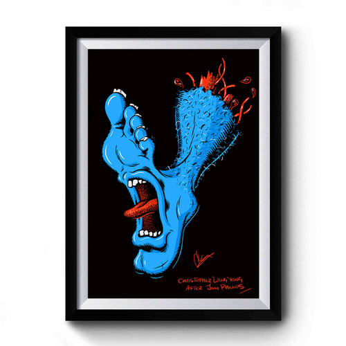 Santa Cruz Screaming Foot A Tribute To Jim Phillips On Behance Premium Poster