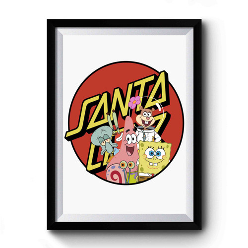 Santa Cruz Skateboards Spongebob Premium Poster